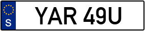 Trailer License Plate